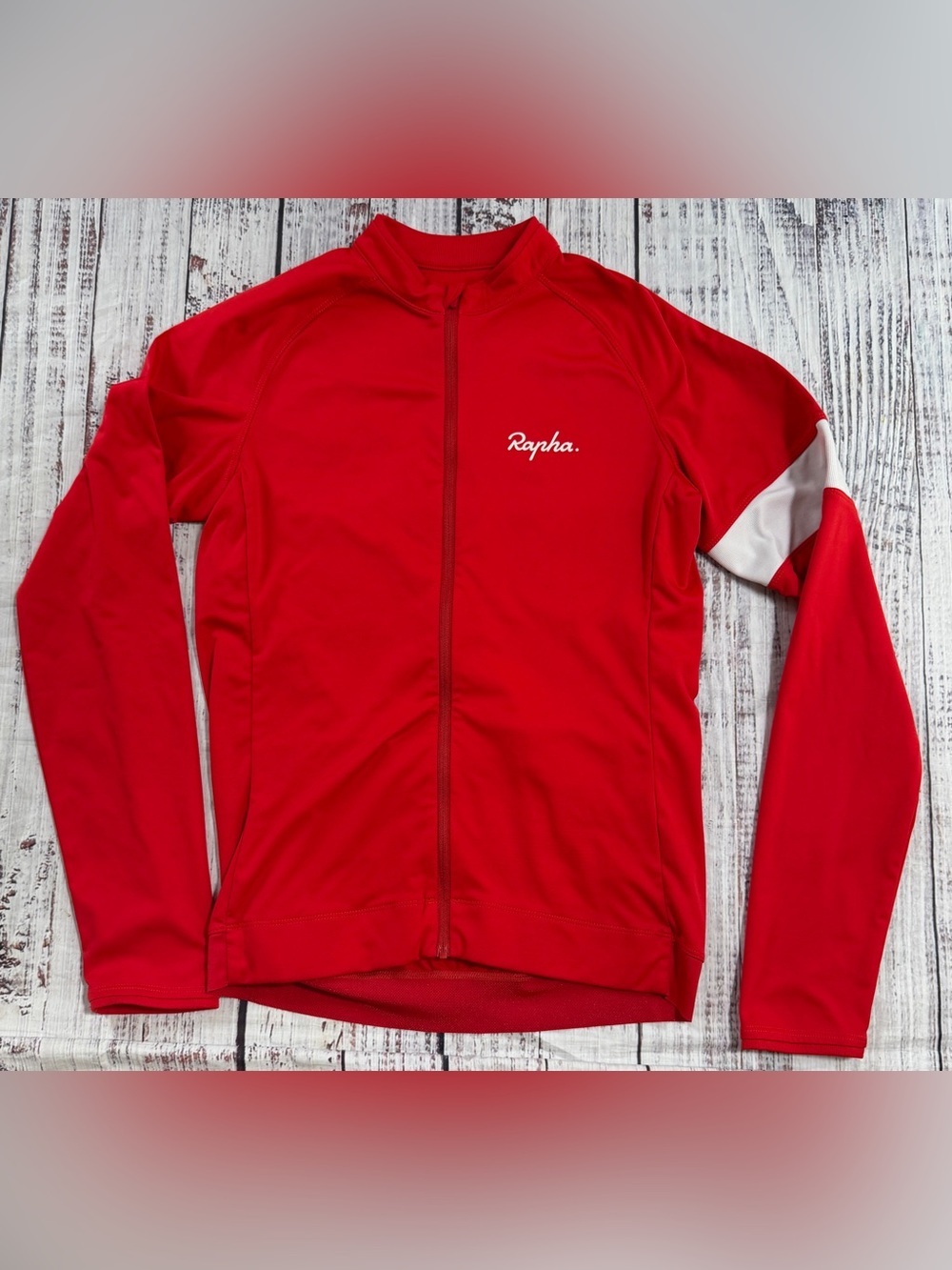 Rapha Women’s Small Red Rooster Road Long Sleeve Cycling Jersey